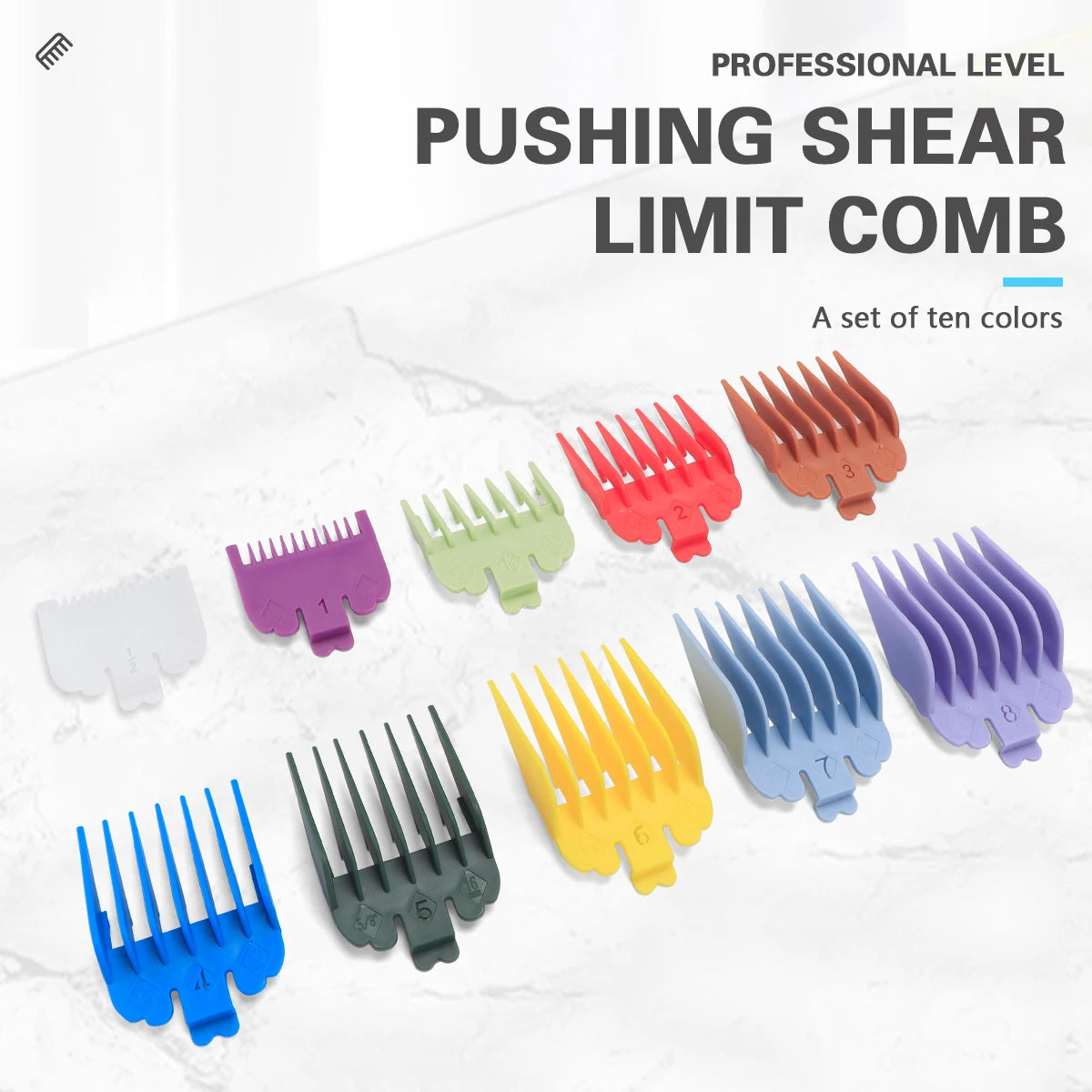 10Pcs Universal Hair Clipper Guards Barber Accessories Professional Trimmer Attachment Limit Combs Replacement Guards Set