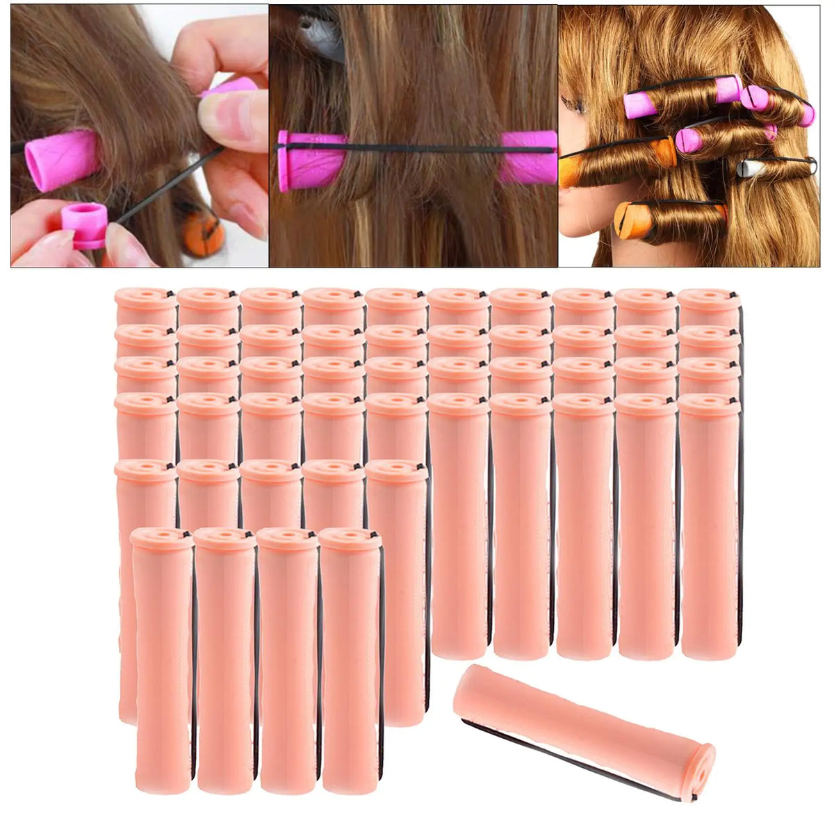 Perm Rodsing Hair No  Non Small Medium Large Size Naturaly Wavy Rod Women Hair Styling Girls