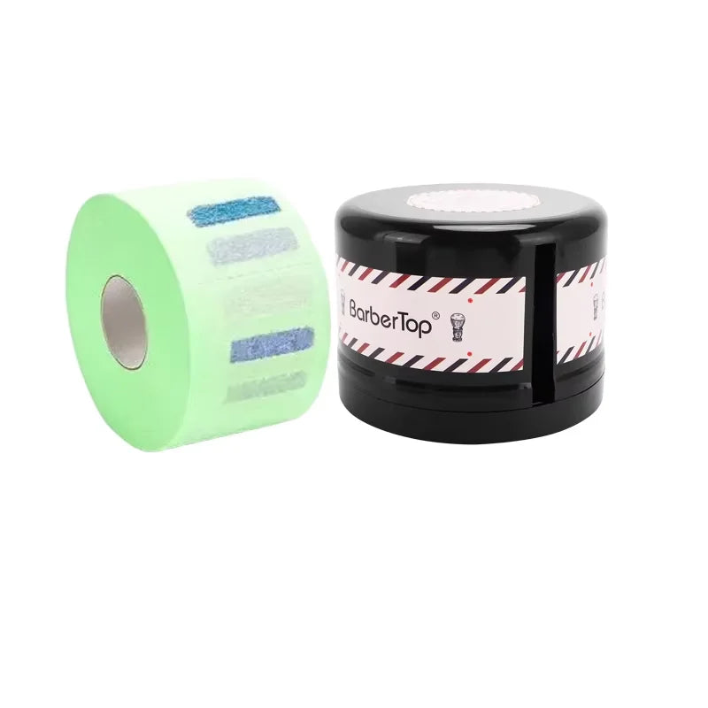 Barbershop Neck Paper Roll Holder Box Disposable Salon Hairdressing Paper Storage Case Neck Strip Tissue Collar Tape Box Tools
