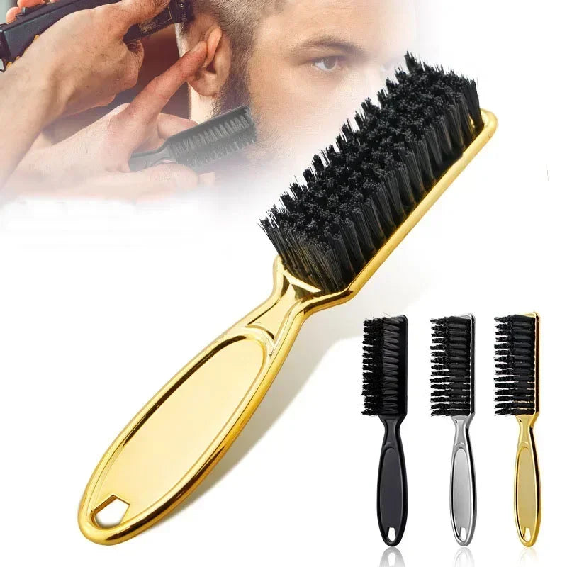 2PCS Professional Salon Hairdressing Hair Brush Soft Hair Cleaning Brush Barber Neck Duster Remover Mens Beard Hair Styling Tool