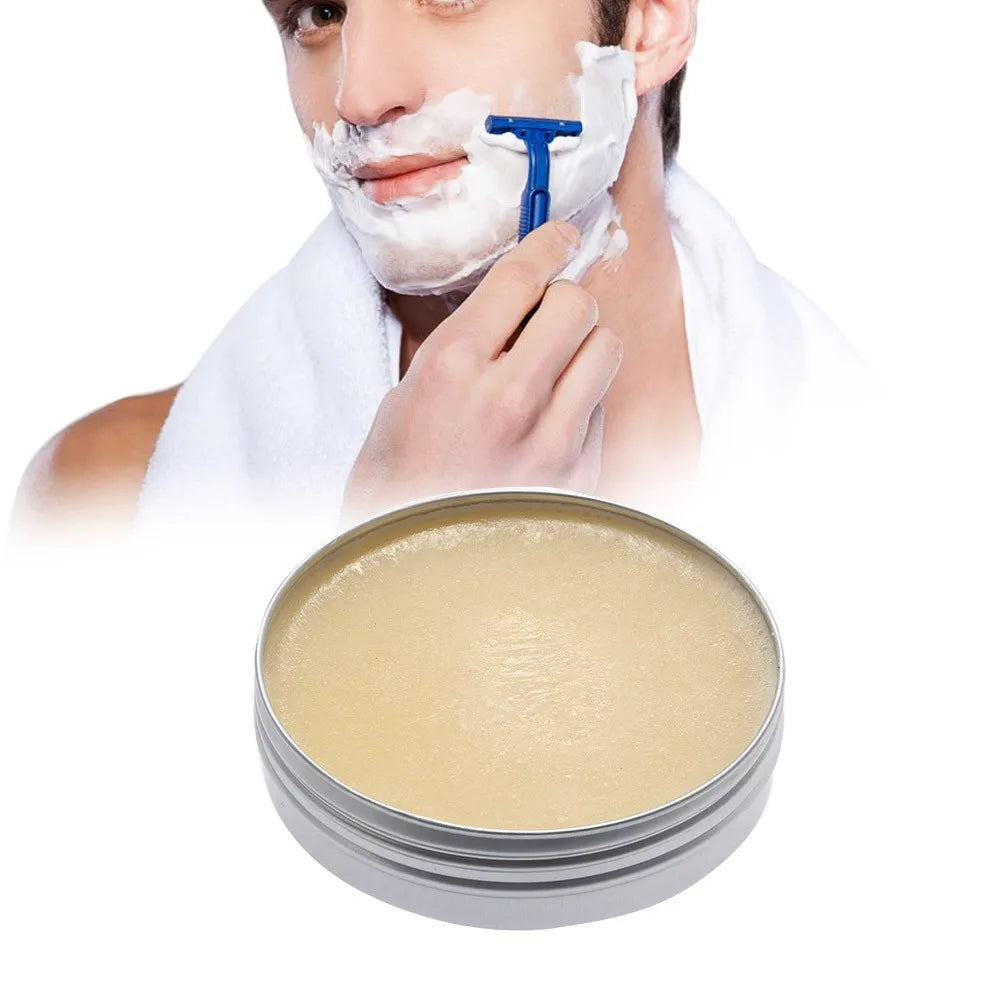 Men 100g Goat Milk Scent Beard Shaving Soap Handmade Cream Foaming Lather Barber Salon Tool for Men Traditional Wet Shaving