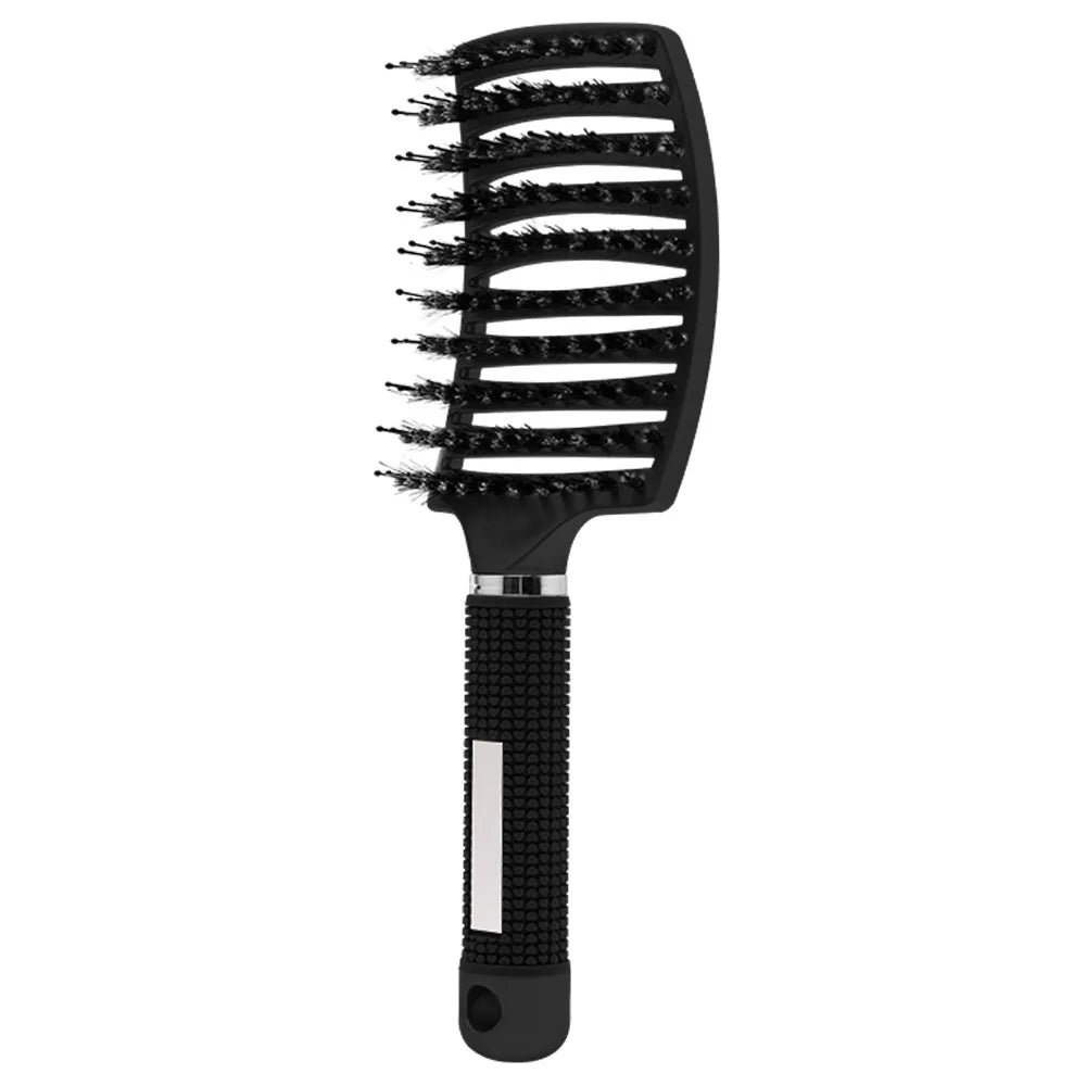 Hairdressing Comb Bristle Nylon Detangling Wet Dry Curly Brush Salon Hair Scalp Massage Brush Barber Home Hair Styling Comb Tool