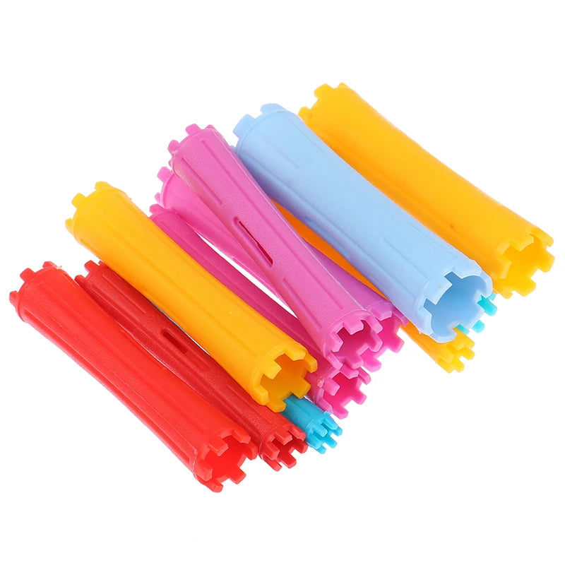 1Set 11 Sizes Hair Perm Rods Kit Cold Permanent Bar Plastic Curlers Home Use Hair Rollers Hairdressing DIY Tools Hair Style Tool