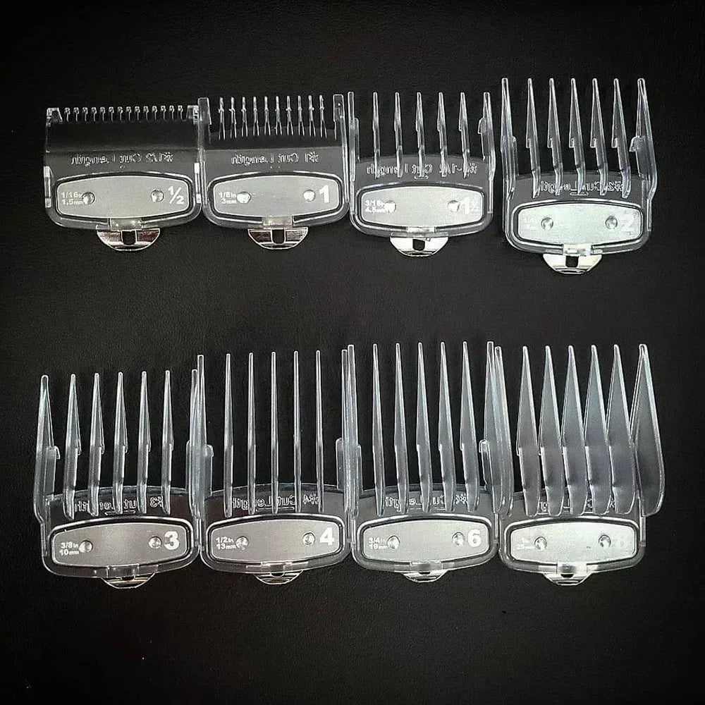 8/10PC Professional Universal Hair Clipper Limit Guide Comb For Wahl Trimmer Cutting Guide Comb Haircut Tools Barber Accessories