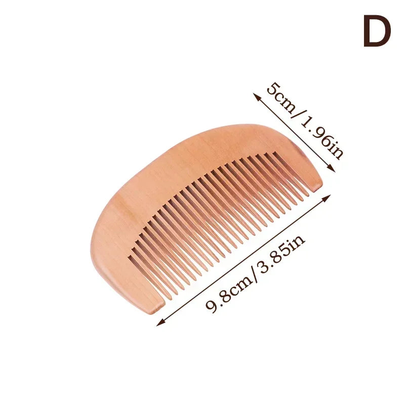 Wooden Beard Comb Mustache Hair Brush for Men Fine Coarse Teeth Perfect Beard Balms Essential Oils Combs Расческа Для Волос
