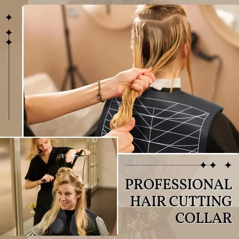 Waterproof Stylist Cutting Cape Silicone Hair Dyeing Shawl Neck Collar Wrap Cover Barber Hairdressing Hair Coloring Accessories