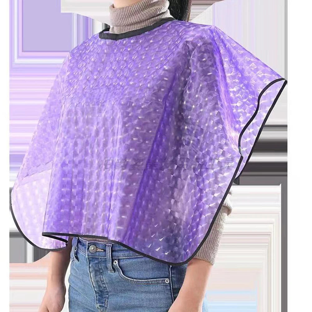 Hair Cutting Collar Waterproof Colouring Cape Barber Cloth Hairdressing Hair Dye Gown Perm Baking Oil Cape Tool Haircut Cape