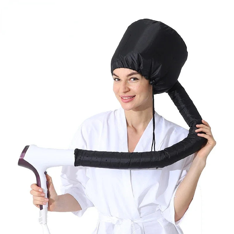 1PC Portable Soft Hair Drying Cap Bonnet Hood Hat Womens Blow Dryer Hairdressing Salon Supply Adjustable Accessory