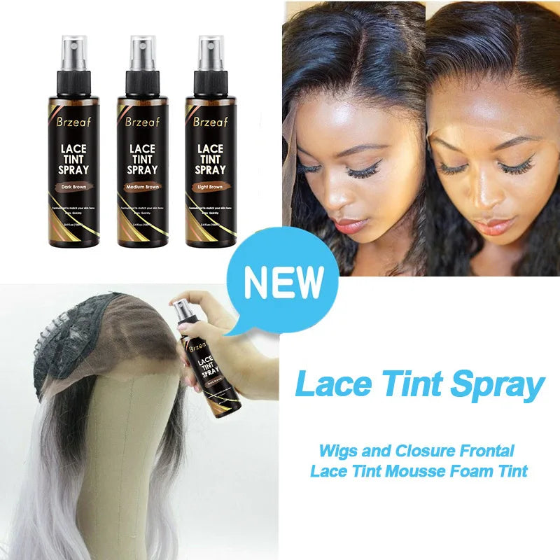 Lace Tint Melting Spray wax stick for wig melting spray lace wig wax stick Edge Control Hair Care produc Wig Installation Set