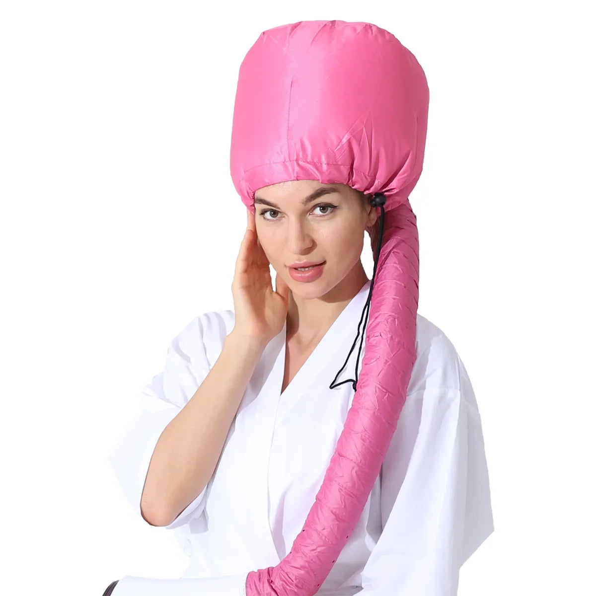 1PC Portable Soft Hair Drying Cap Bonnet Hood Hat Womens Blow Dryer Hairdressing Salon Supply Adjustable Accessory
