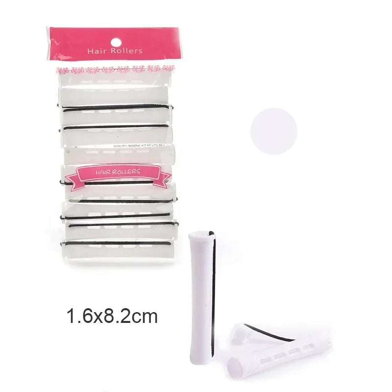 10pcs Hair Curlers Perm Rods Sets Short Cold Wave Rods Hair Curler No Heat Perming Rods Hair Curling Rollers Curling Hairs Tools