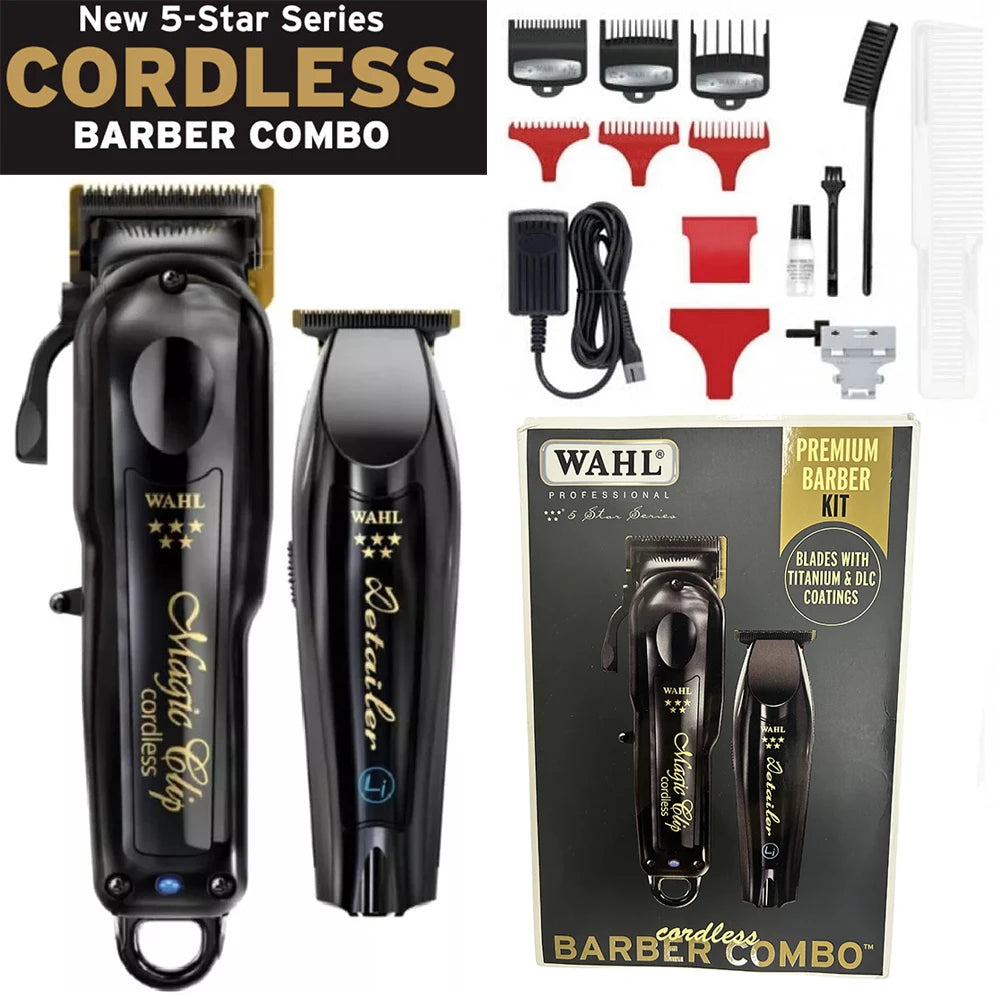 Wahl 5 Star Series 8148 Magic Clip Professional Barber Cordless Hair Clipper&Hair Trimmer&Foil Shaver For Barbers and Stylists