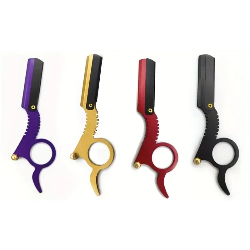 Barber Shaver Beauty Shaver Old Hair Retro Shaving scraper Blade holder blade ring manual razors for shaving men