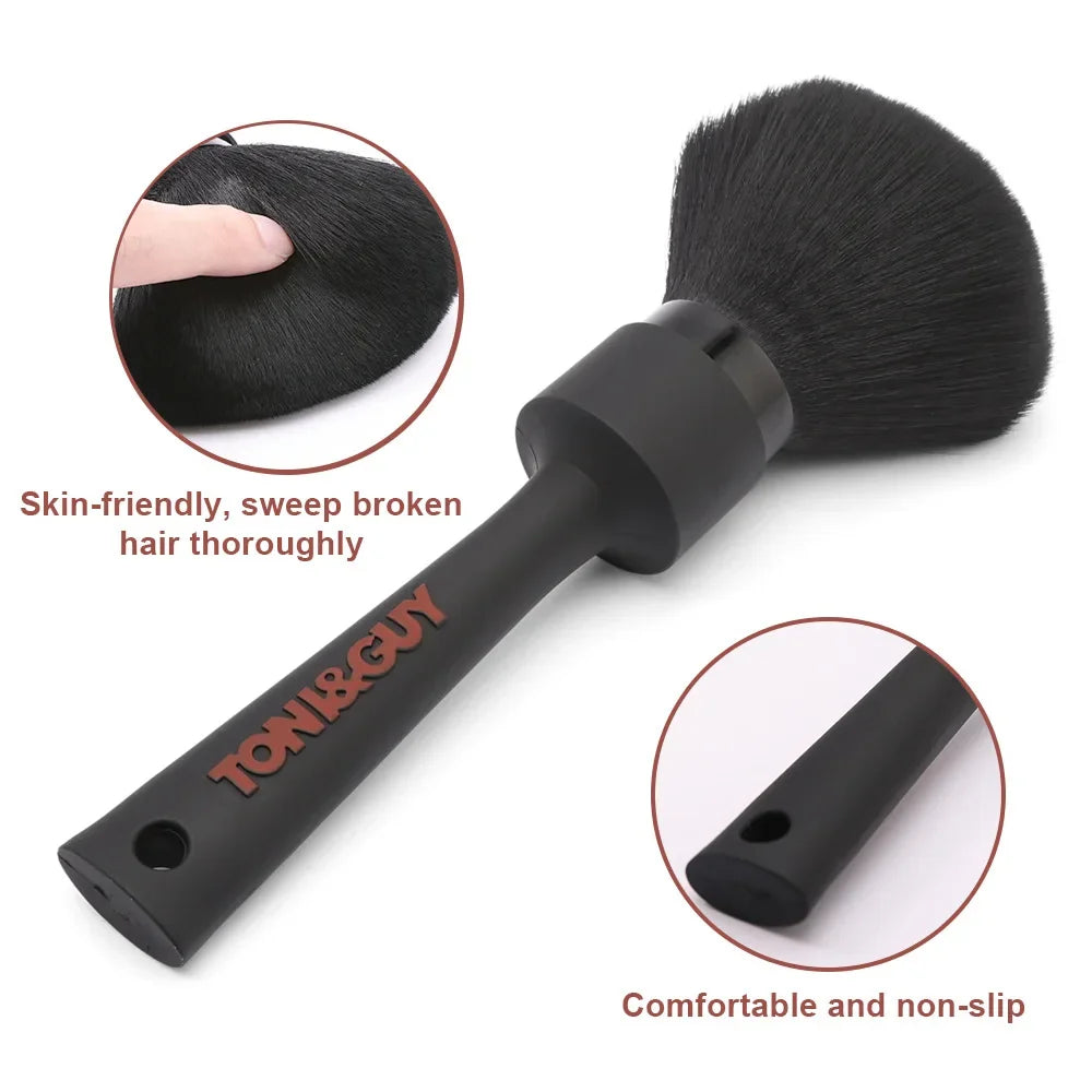Professional Soft Hairbrush Neck Brush Barber Salon Facial Hair Cleaning Brush Hairdressing Broken Hair Duster Haircut Tools