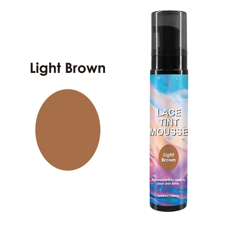 Lace Tint Mousse For Wigs Melt Tinted Wig Melting Mousse For Lace Wigs Quick Drying Lace Wig Tint Spray For Melting Baby Hairs