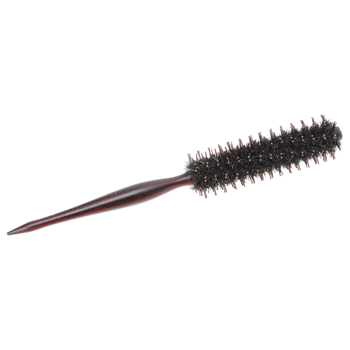 Bangs Comb Wooden Handle Hair Styling Round Brush Pointed Tail Hairbrush Bristles Hairdressing Tool Blow Dryer