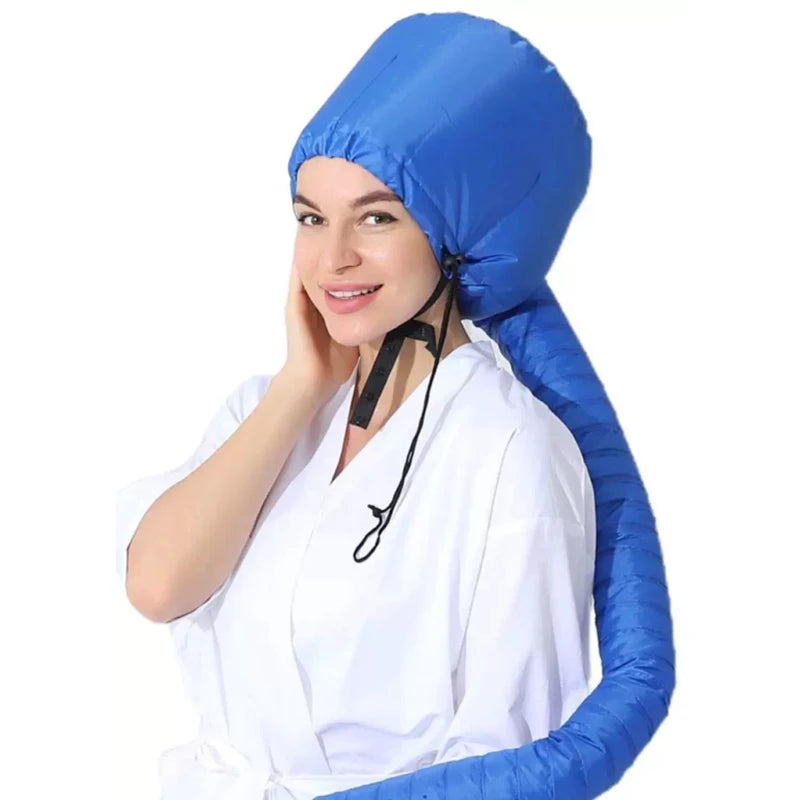 Portable Soft Hair Drying Cap for Women, Bonnet Hood Hat, Blow Dryer, Hairdressing Salon Supply, Adjustable Accessory