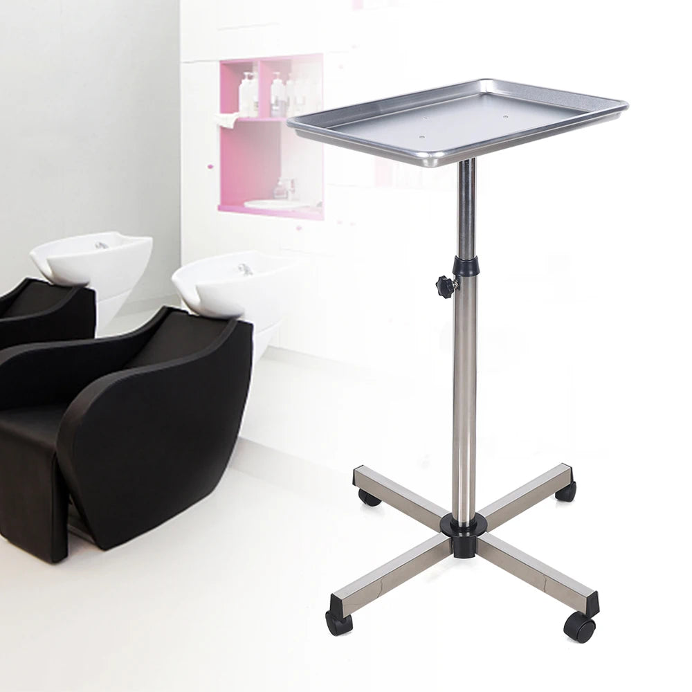 Beauty Salon Tool Trolley Organizer Cart With Wheels Stainless Steel for Personal Care Hairdressing Barbershop Furniture