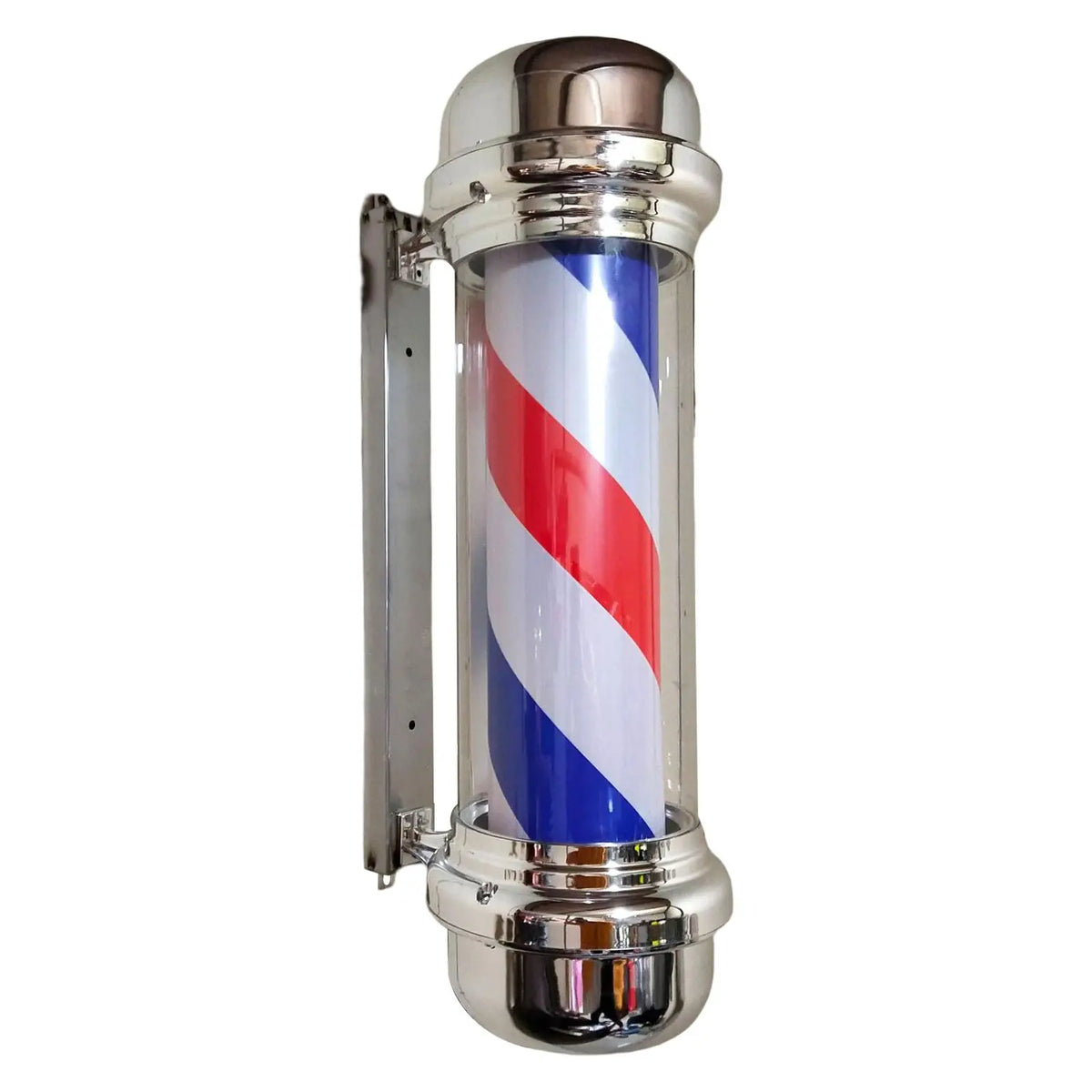 Barber Pole Light Wall Mount Barbershop Rotating Light Barber Shop Pole LED Red Blue Rotating for Hair Salon Indoor Outdoor