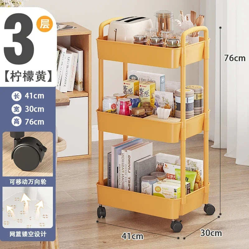 Beauty Salon Rolling Trolley Cart Cosmetic Storage Cart Makeup and Lash Organizing Furniture for Salon Use
