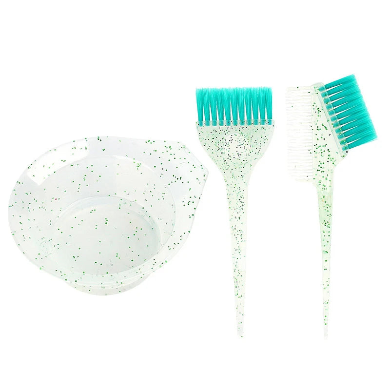 3Pcs/set Hair Coloring Products Professional Hair Dyeing Set For Salon Barber Coloring Hair Dye Brush Bowl Fashion Hairstyle
