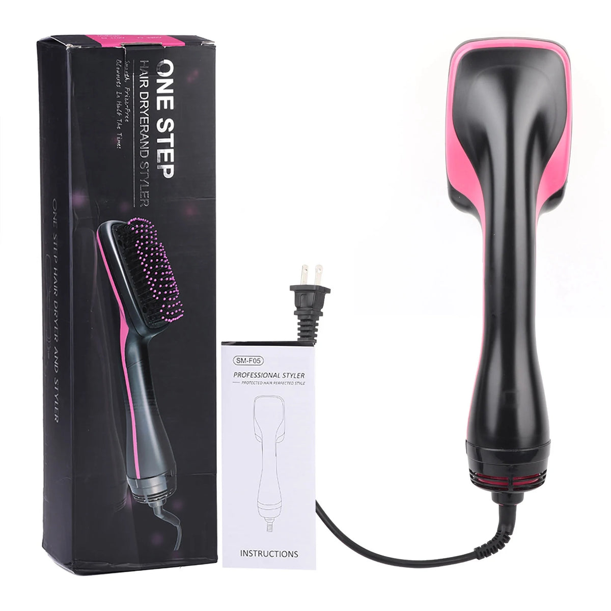 2 in 1 Multifunctional Anion Hair Dryer Brush Comb Styler Hairdressing Tool Hair Beauty Tool Hair Brush Dryer Hair Blow Dryer