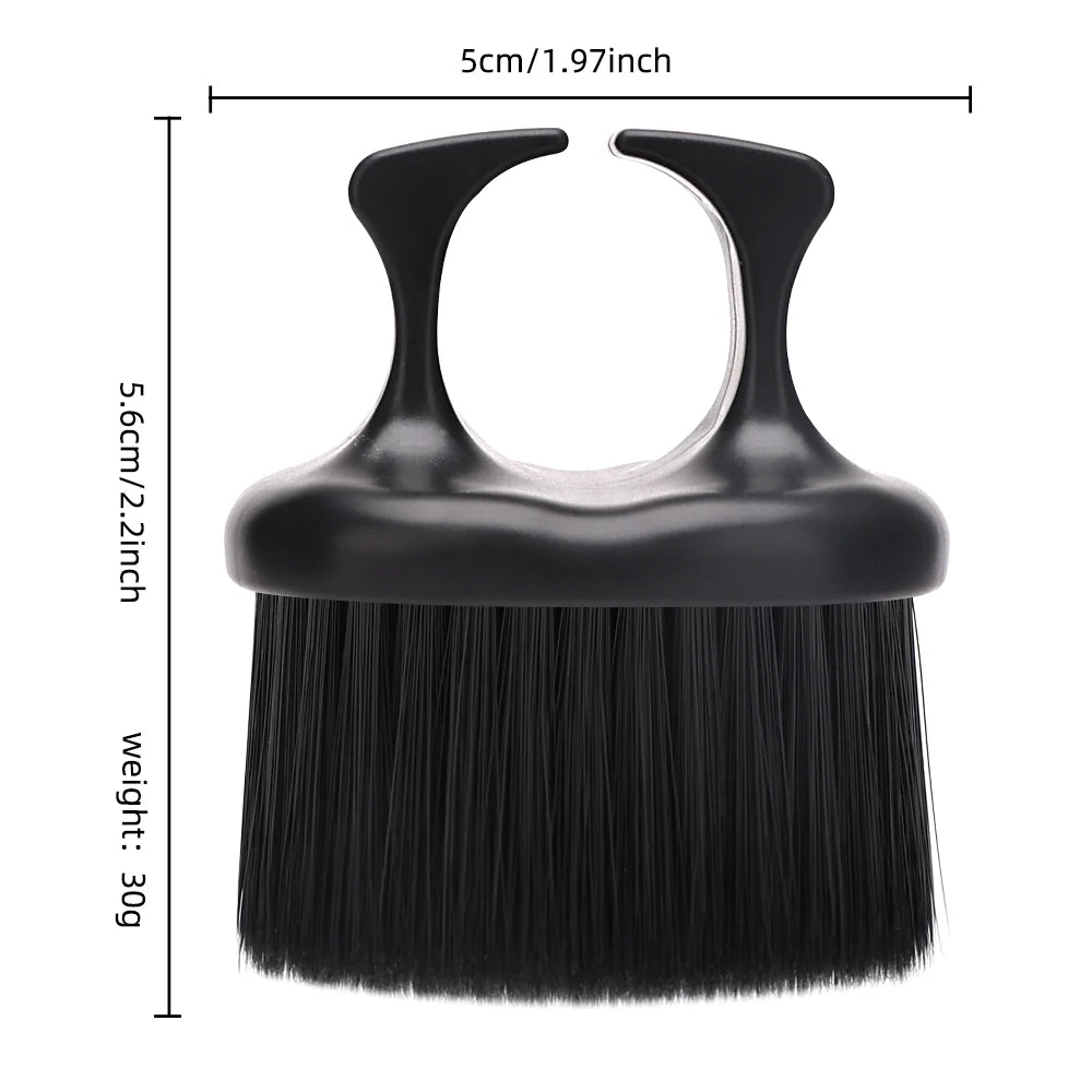 Hairdresser Finger Brush Barber Cutting Clean Hairbrush Neck Duster Brushes Professional Barbershop Styling Tools ﻿