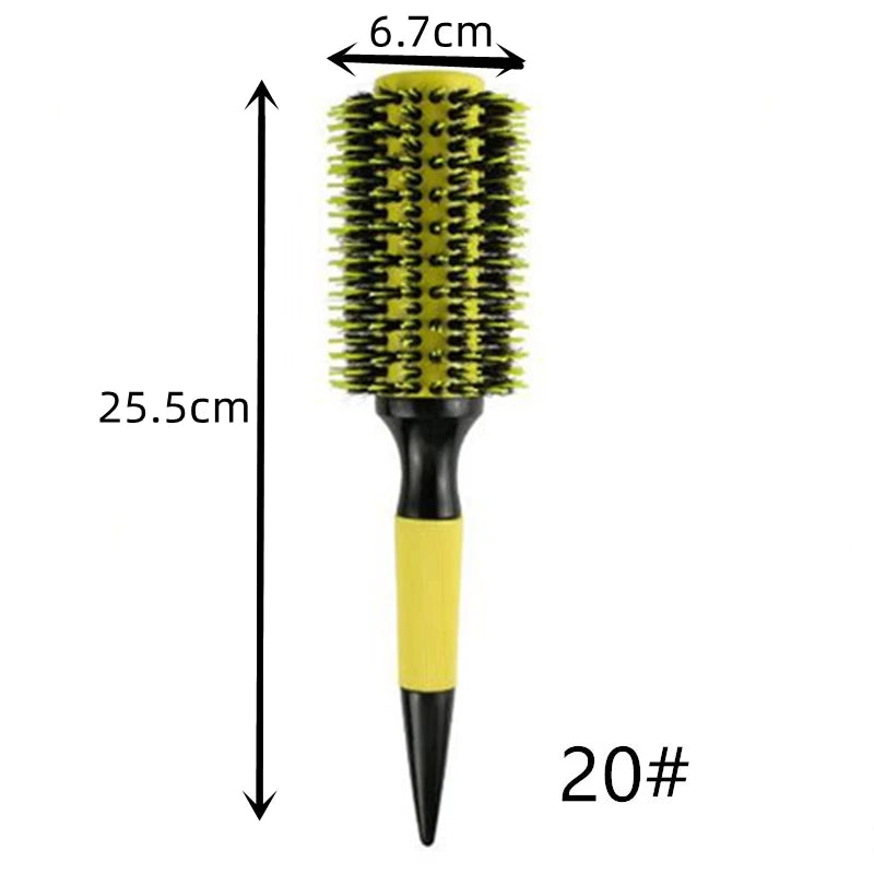 Professional Anti-Static Hairdressing Combs Barbershop Round Rolling Comb Salon Barber Hairdressing Hairbrush Styling Accessory