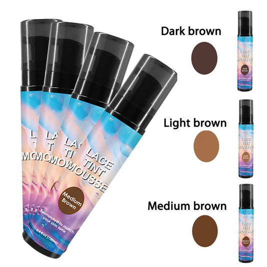 Lace Tint Mousse For Wigs Melt Tinted Wig Melting Mousse For Lace Wigs Quick Drying Lace Wig Tint Spray For Melting Baby Hairs
