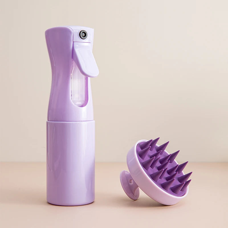 2/3pcs set Scalp Massage Comb Hollow Out Comb Shampoo Massage Brush For Bath Hair Washing Spray Bottle Salon Hairdressing Tools
