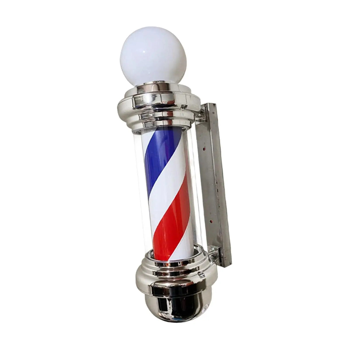 Barber Pole LED Light Rotating Hair Salon Sign Light Stripes Wall Mount Waterproof for Outdoor Party Hairdressing Indoor