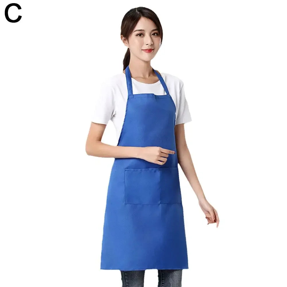Adjustable Apron Unisex Waterproof Dust-proof Hairdresser Apron Color Dirt-resistant Solid Sleeveless S H7K2