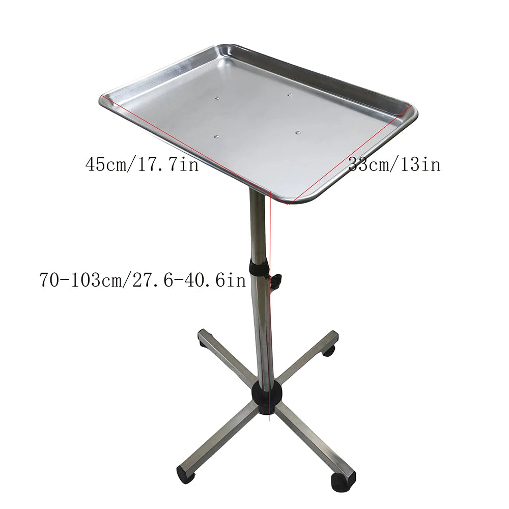 Beauty Salon Tool Trolley Organizer Cart With Wheels Stainless Steel for Personal Care Hairdressing Barbershop Furniture