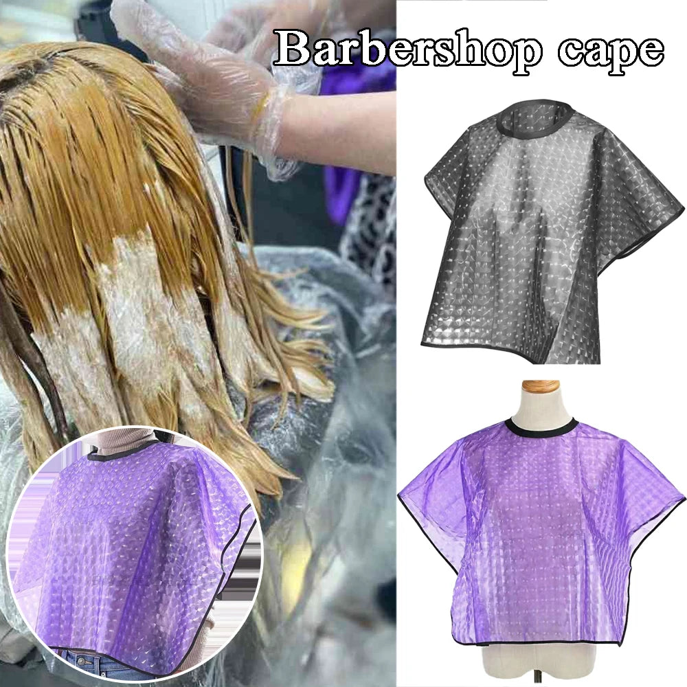 Hair Cutting Collar Waterproof Colouring Cape Barber Cloth Hairdressing Hair Dye Gown Perm Baking Oil Cape Tool Haircut Cape