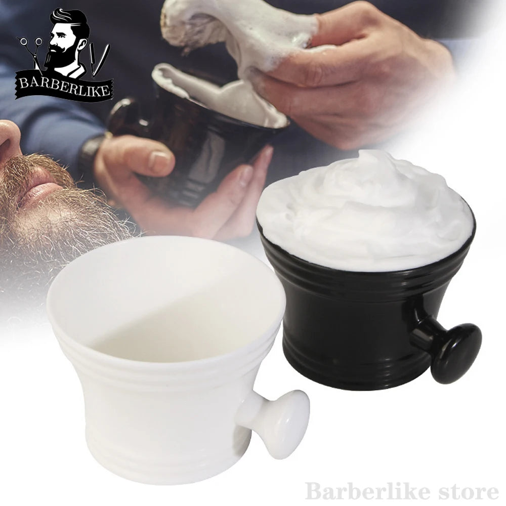 Barber Cleaning Soup Cup for Razor Man's Plastic Shaving Bowl Beard Soap Bowl Durable Shaving Mug