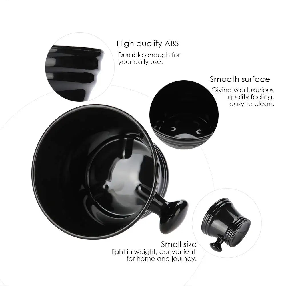 Barber Cleaning Soup Cup for Razor Man's Plastic Shaving Bowl Beard Soap Bowl Durable Shaving Mug