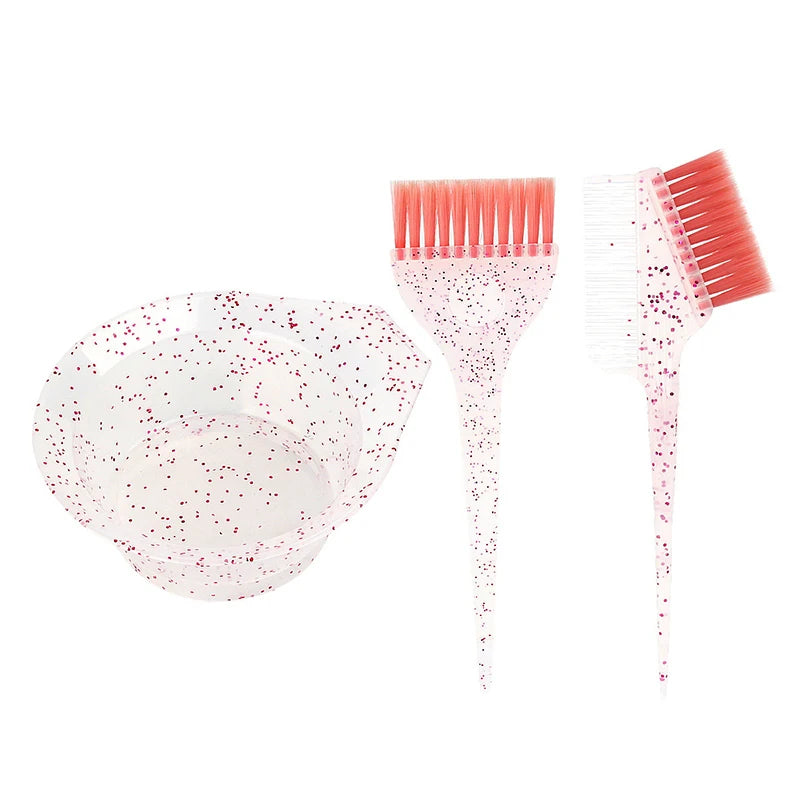 3Pcs/set Hair Coloring Products Professional Hair Dyeing Set For Salon Barber Coloring Hair Dye Brush Bowl Fashion Hairstyle