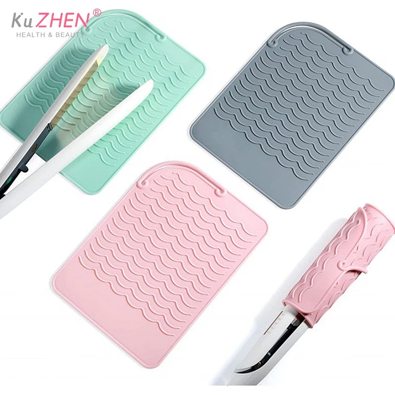 1pcs Insulation Pad Multifunctional Heat Resistant Pad Insulation Mat For Hair Straightener Heat Curling Stick Curler Flat Irons