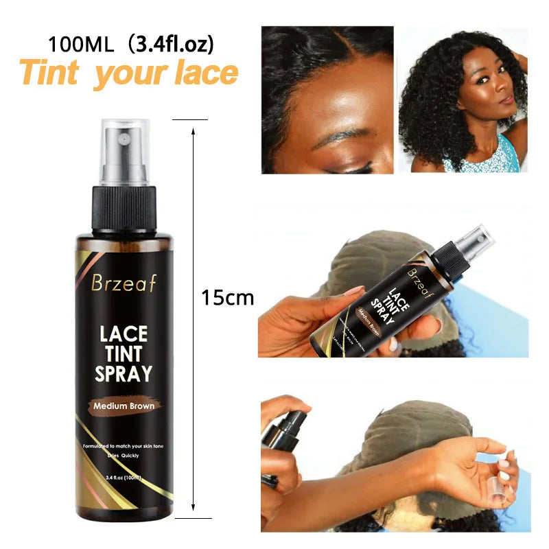Lace Tint Melting Spray wax stick for wig melting spray lace wig wax stick Edge Control Hair Care produc Wig Installation Set