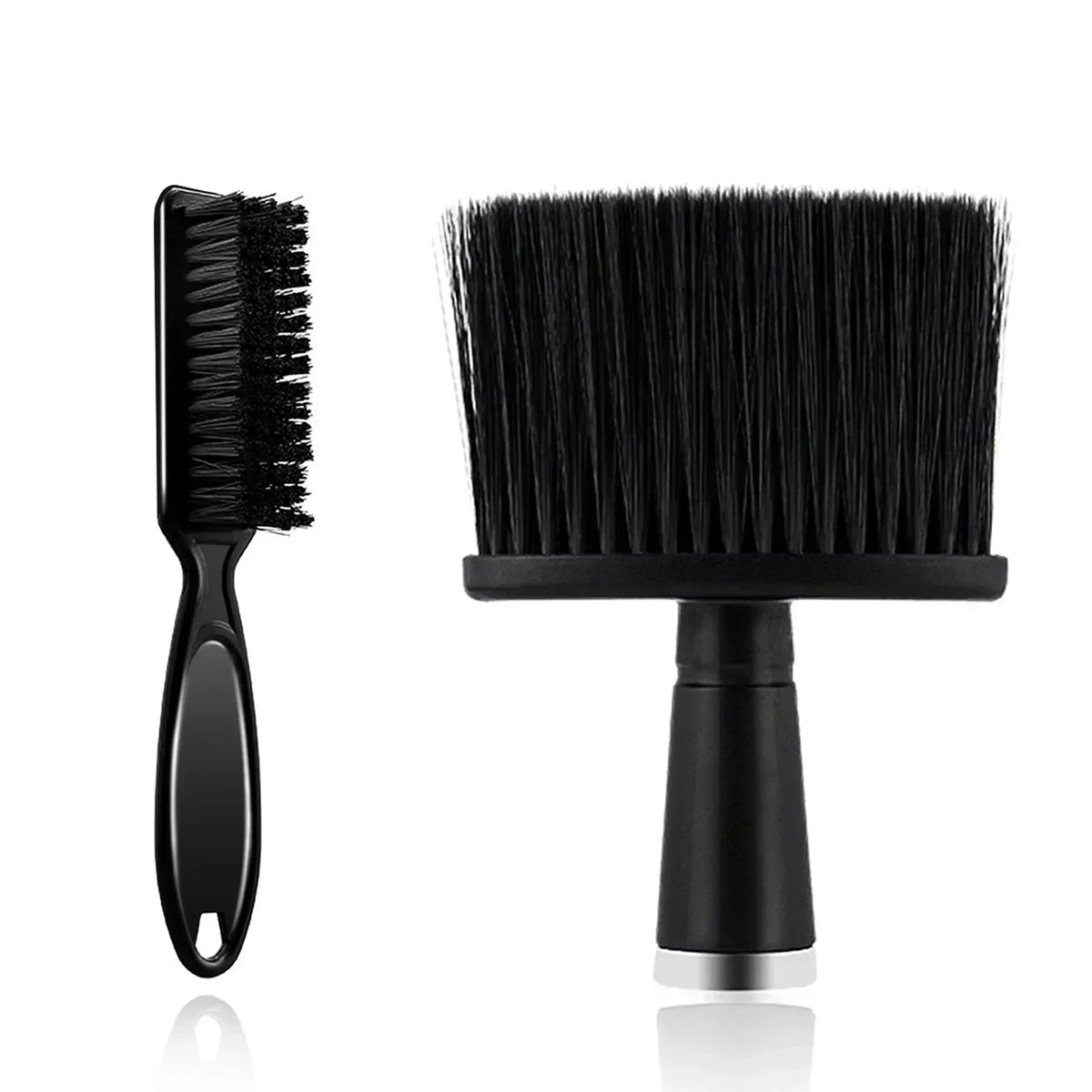 2pcs Barber Brush Set Hairdresser Clipper Blade Clean Brushes Neck Duster Brush Cleaning Hairbrush Barbershop Tools Accessories