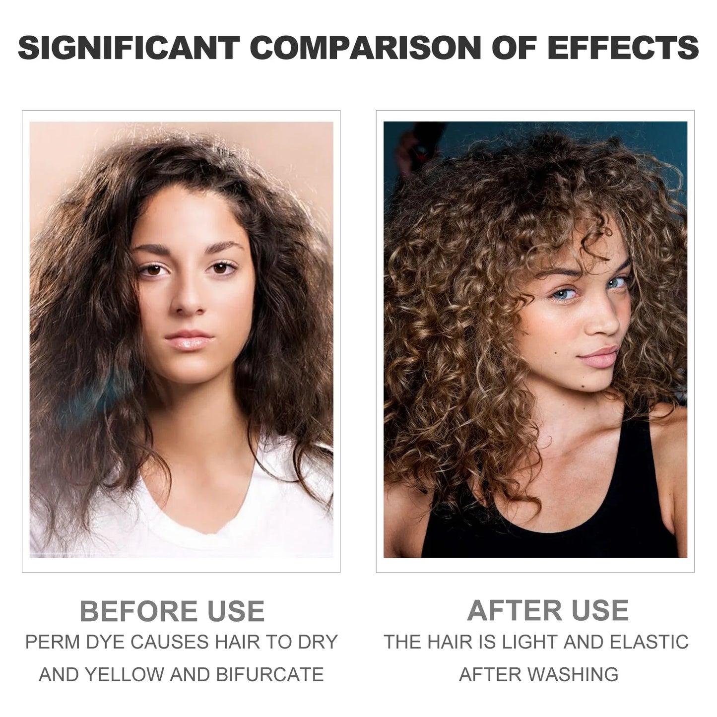 EELHOE Curly Hair Styling Mousse Hair Conditioner Volume Shaping Curling Boost Cream Curl Defining Nourishing Hair Care Elastin