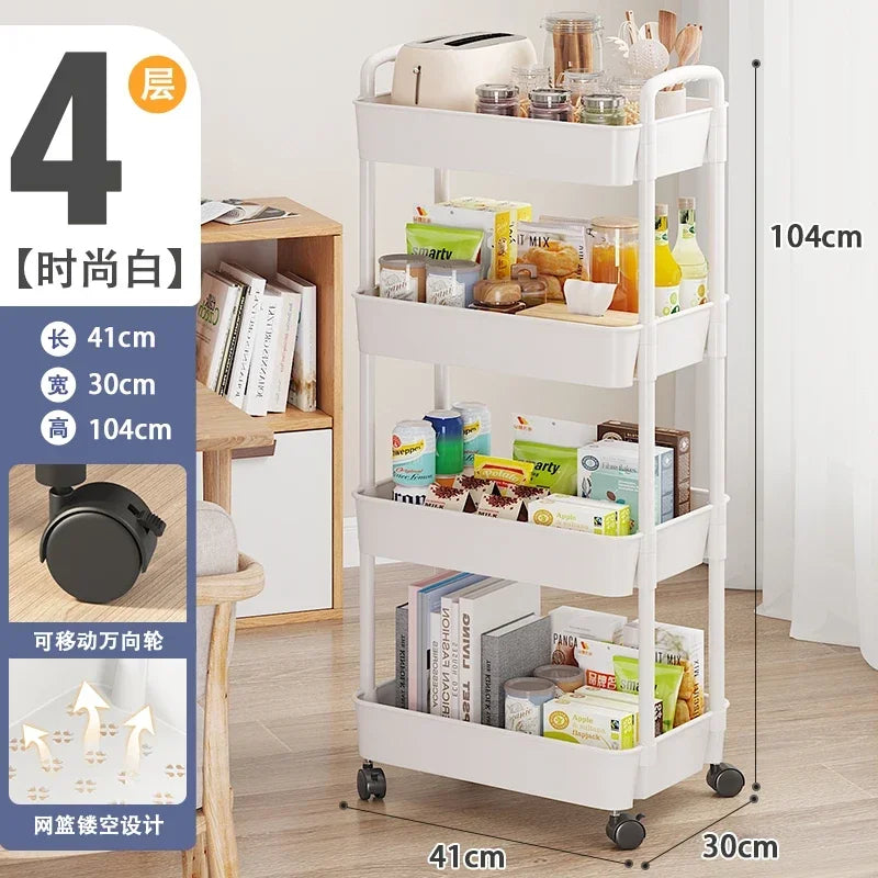 Beauty Salon Rolling Trolley Cart Cosmetic Storage Cart Makeup and Lash Organizing Furniture for Salon Use
