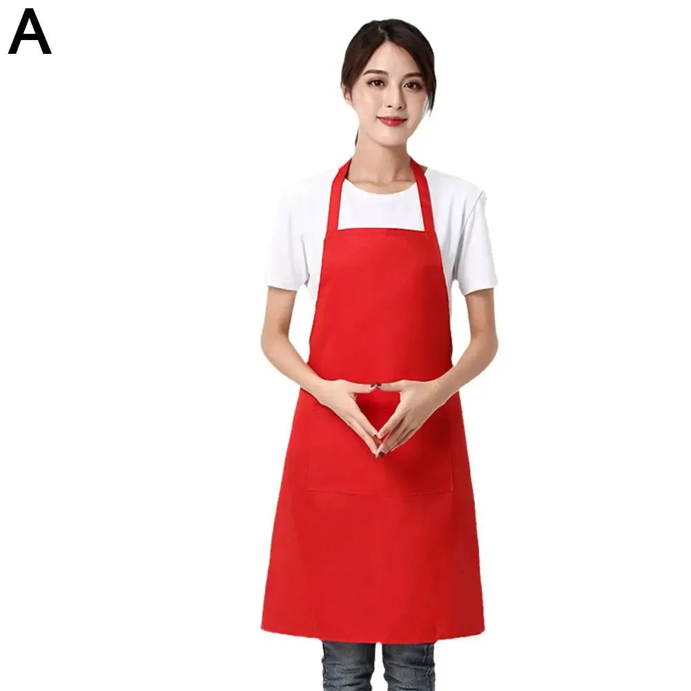 Adjustable Apron Unisex Waterproof Dust-proof Hairdresser Apron Color Dirt-resistant Solid Sleeveless S H7K2