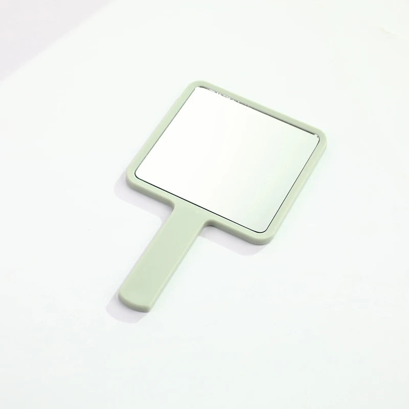 1PC Square Handheld Makeup Vanity Mirror with Handle Hand Mirror SPA Salon Compact Mirrors Eyelash Extension