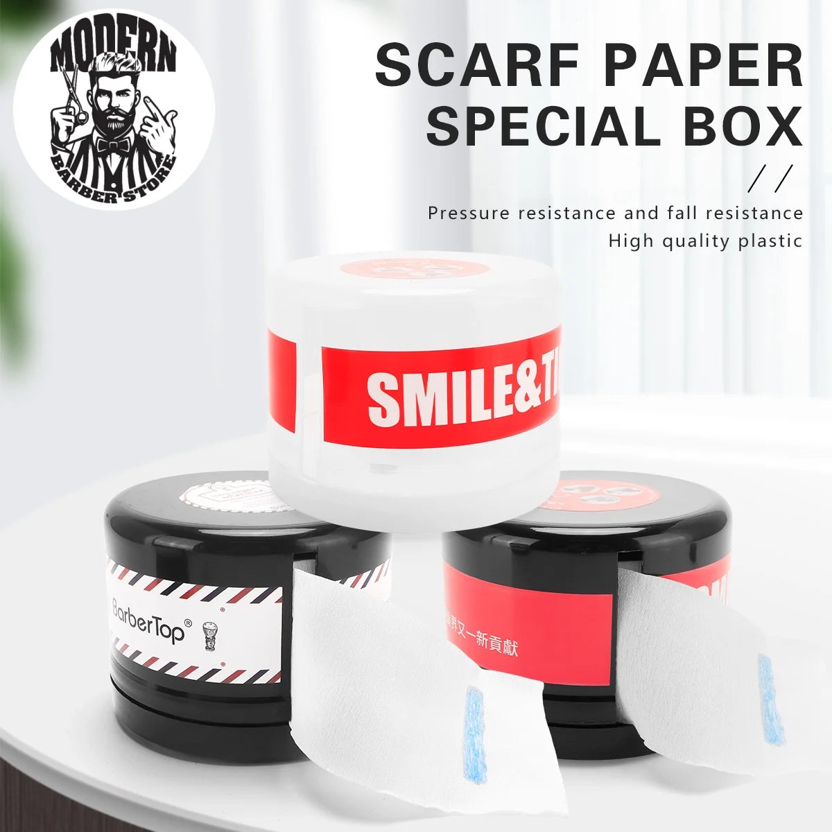 Barbershop Neck Paper Roll Holder Box Disposable Salon Hairdressing Paper Storage Case Neck Strip Tissue Collar Tape Box Tools