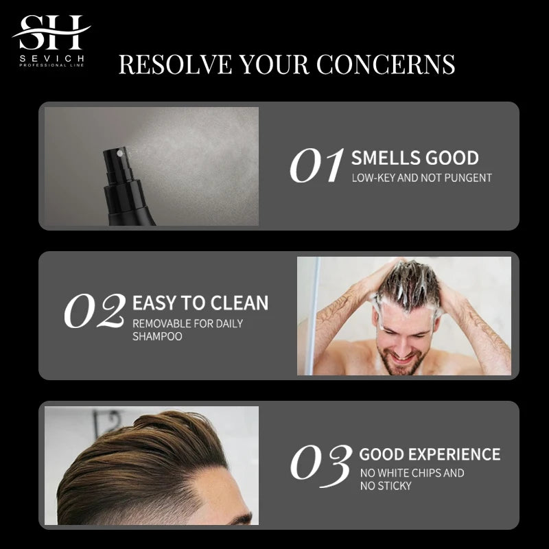 100ml SEVICH Hair Fiber Styling Hair Holding Spray New Style Hair Spray Thickening Mist for Men and Women