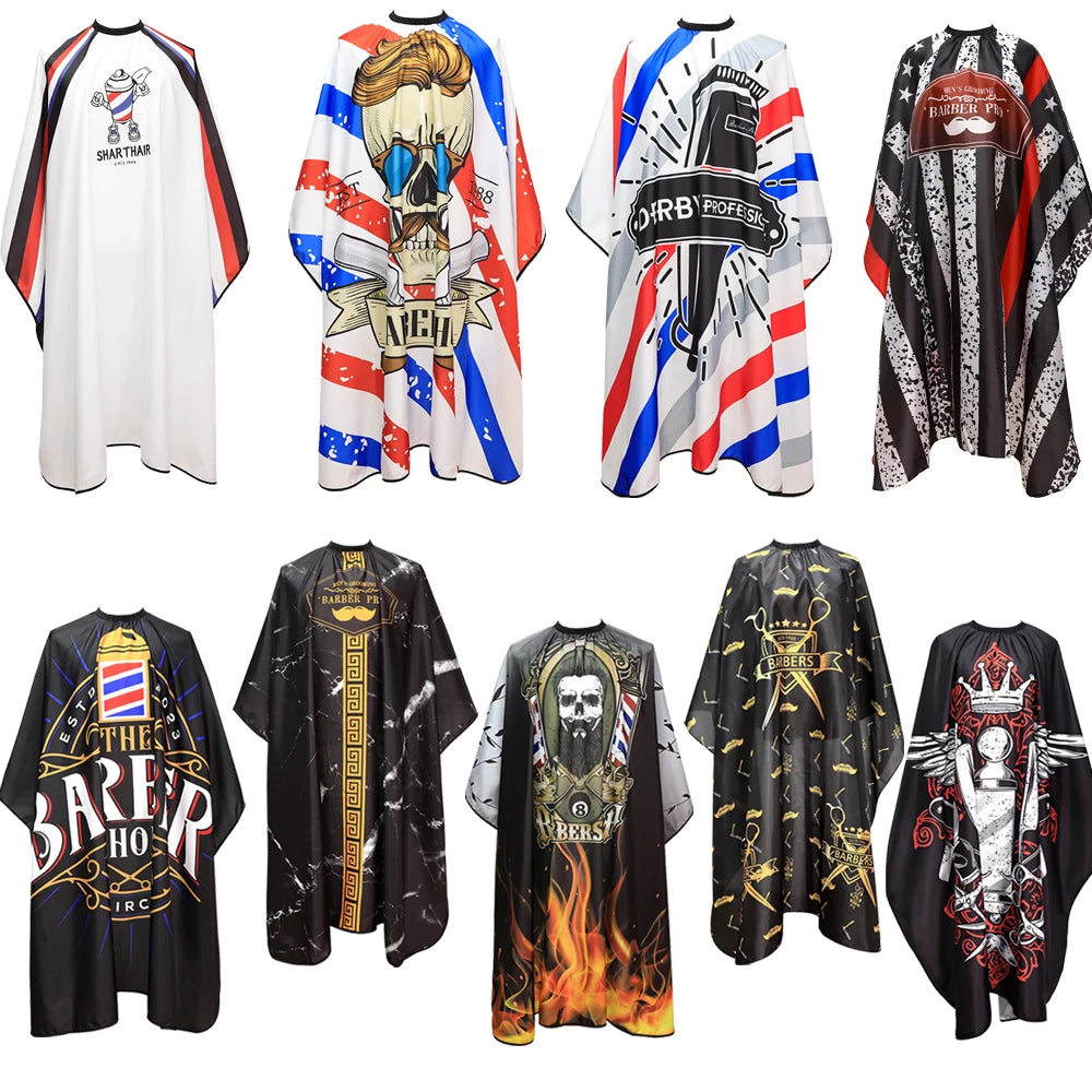 Barber Apron Classics Hair Cut Cape Hairdresser Hairdress Gown Cape Hair Salon Hair Cutting Antistatic Hair Profiling Tools