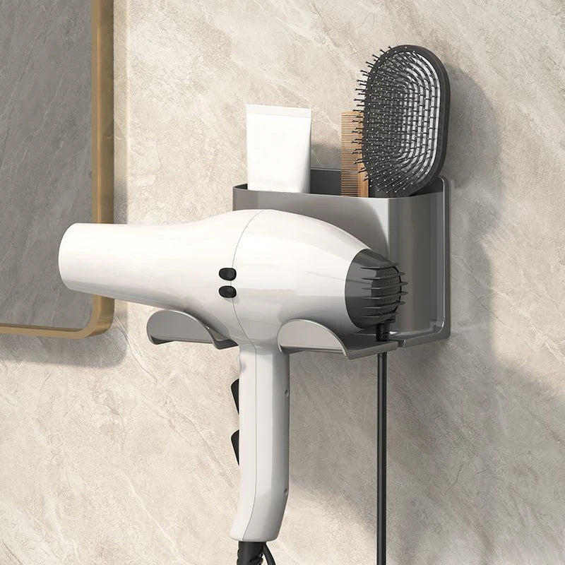 New Hair Dryer Holder Hair Straightener Stand Nail Free Shelves For Wall Storage Rack Shelf