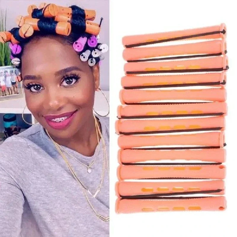 10pcs Hair Curlers Perm Rods Sets Short Cold Wave Rods Hair Curler No Heat Perming Rods Hair Curling Rollers Curling Hairs Tools