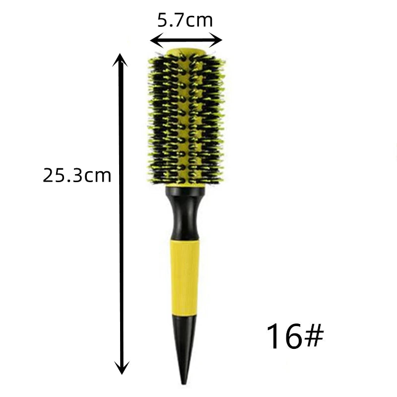 Professional Anti-Static Hairdressing Combs Barbershop Round Rolling Comb Salon Barber Hairdressing Hairbrush Styling Accessory